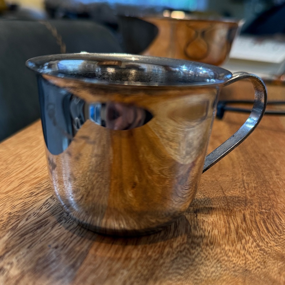Antique Silver Plated Baby Cup